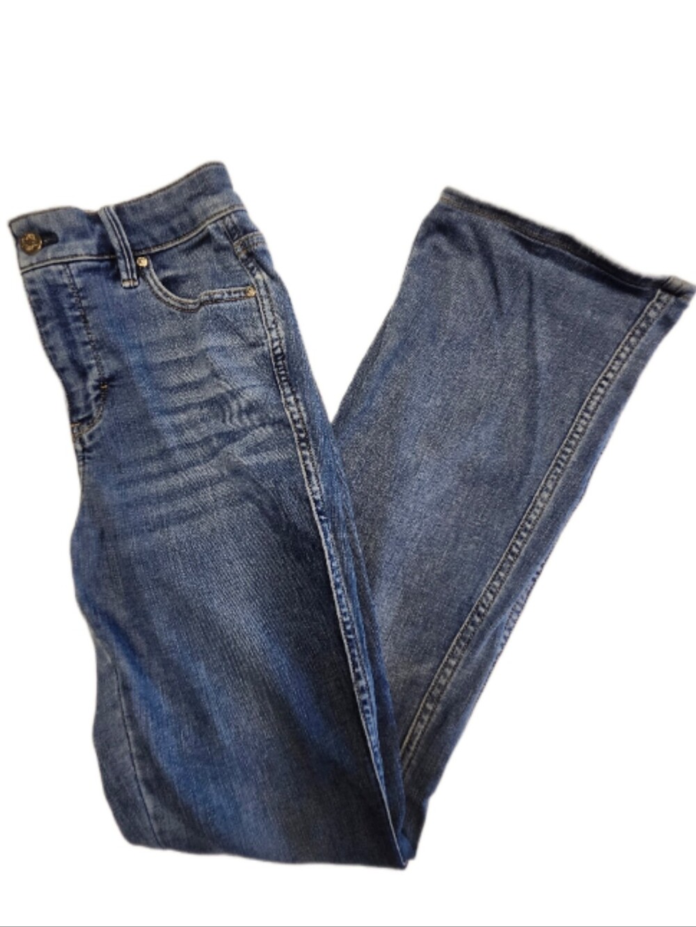 White House Black Market High Rise Skinny Flare Everyday Soft Jeans, 0
